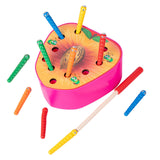 Maxbell Magnetic Worm Catch Game Fine Motor Skills Color Cognitive