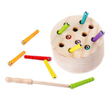 Maxbell Magnetic Worm Catch Game Fine Motor Skills Color Cognitive
