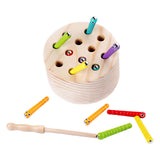 Maxbell Magnetic Worm Catch Game Fine Motor Skills Color Cognitive