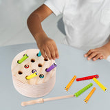 Maxbell Magnetic Worm Catch Game Fine Motor Skills Color Cognitive