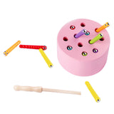 Maxbell Magnetic Worm Catch Game Fine Motor Skills Color Cognitive