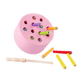 Maxbell Magnetic Worm Catch Game Fine Motor Skills Color Cognitive