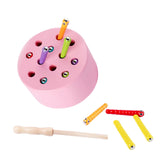 Maxbell Magnetic Worm Catch Game Fine Motor Skills Color Cognitive