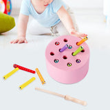 Maxbell Magnetic Worm Catch Game Fine Motor Skills Color Cognitive