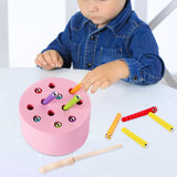 Maxbell Magnetic Worm Catch Game Fine Motor Skills Color Cognitive