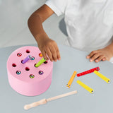 Maxbell Magnetic Worm Catch Game Fine Motor Skills Color Cognitive