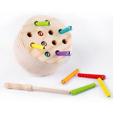 Maxbell Magnetic Worm Catch Game Fine Motor Skills Color Cognitive