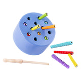 Maxbell Magnetic Worm Catch Game Fine Motor Skills Color Cognitive