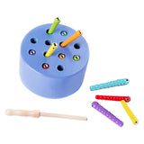 Maxbell Magnetic Worm Catch Game Fine Motor Skills Color Cognitive