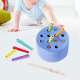 Maxbell Magnetic Worm Catch Game Fine Motor Skills Color Cognitive