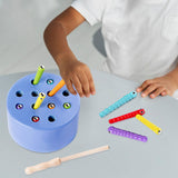 Maxbell Magnetic Worm Catch Game Fine Motor Skills Color Cognitive