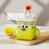 Maxbell Baby Starter Training Cup Cute Portable Water Cup for Infant to 12-18 Months Green