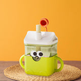 Maxbell Baby Starter Training Cup Cute Portable Water Cup for Infant to 12-18 Months Green