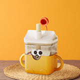 Maxbell Baby Starter Training Cup Cute Portable Water Cup for Infant to 12-18 Months Yellow