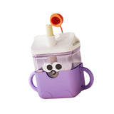 Maxbell Baby Starter Training Cup Cute Portable Water Cup for Infant to 12-18 Months Purple