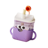 Maxbell Baby Starter Training Cup Cute Portable Water Cup for Infant to 12-18 Months Purple