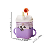 Maxbell Baby Starter Training Cup Cute Portable Water Cup for Infant to 12-18 Months Purple
