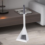 Maxbell Kids Broom Dustpan Set Cleaning Sweeping Play Toy for Preschoolers Boys Home Deep Gray