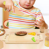 Maxbell Kitchen Toys Kitchen Accessories Wooden Toys for Kids Birthday Gift