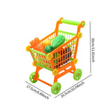 Maxbell Kids Shopping Cart Toys Fruit Vegetable for Girls Boys Preschoolers Children