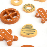 Maxbell Wooden Cookie Play Food Set Kitchen Accessories for Role Play Girls and Boys
