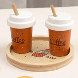 Maxbell Wooden Cookie Play Food Set Kitchen Accessories for Role Play Girls and Boys