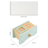 Maxbell Wooden Tea Set Role Play Educational Kitchen Food Accessories for Girls Kids