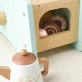 Maxbell Wooden Tea Set Role Play Educational Kitchen Food Accessories for Girls Kids