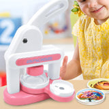 Maxbell Button Maker Machine Toys Badge Punch Press Kit for Children Boys Girls Kids Pink