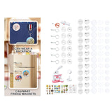 Maxbell Button Maker Machine Toys Badge Punch Press Kit for Children Boys Girls Kids Pink