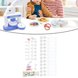 Maxbell Button Maker Machine Toys Badge Punch Press Kit for Children Boys Girls Kids Pink