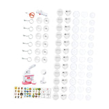 Maxbell Button Maker Machine Toys Badge Punch Press Kit for Children Boys Girls Kids Pink