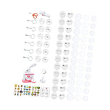 Maxbell Button Maker Machine Toys Badge Punch Press Kit for Children Boys Girls Kids Pink