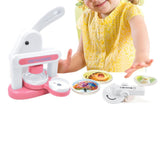 Maxbell Button Maker Machine Toys Badge Punch Press Kit for Children Boys Girls Kids Pink