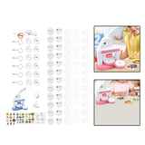 Maxbell Button Maker Machine Toys Badge Punch Press Kit for Children Boys Girls Kids Blue