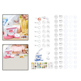 Maxbell Button Maker Machine Toys Badge Punch Press Kit for Children Boys Girls Kids Blue