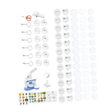 Maxbell Button Maker Machine Toys Badge Punch Press Kit for Children Boys Girls Kids Blue