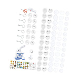 Maxbell Button Maker Machine Toys Badge Punch Press Kit for Children Boys Girls Kids Blue