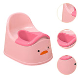Maxbell Training Toilet Splash Guard Duck Potty Chair for Kids Girls Boys Pink