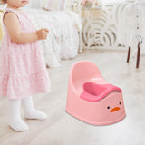 Maxbell Training Toilet Splash Guard Duck Potty Chair for Kids Girls Boys Pink