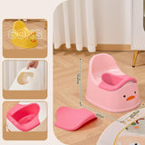 Maxbell Training Toilet Splash Guard Duck Potty Chair for Kids Girls Boys Pink