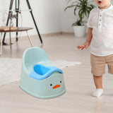 Maxbell Training Toilet Splash Guard Duck Potty Chair for Kids Girls Boys Blue