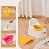 Maxbell Training Toilet Splash Guard Duck Potty Chair for Kids Girls Boys White