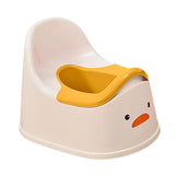 Maxbell Training Toilet Splash Guard Duck Potty Chair for Kids Girls Boys White