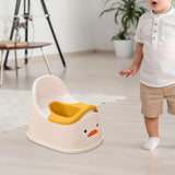 Maxbell Training Toilet Splash Guard Duck Potty Chair for Kids Girls Boys White
