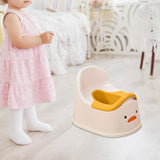 Maxbell Training Toilet Splash Guard Duck Potty Chair for Kids Girls Boys White