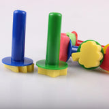 Maxbell 6x Paint Sponges for Kids Assorted Pattern Fun DIY Crafts Drawing Tools