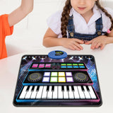 Maxbell Kids DJ Mixer Toy Versatile Educational Piano Mat for Birthday Gift