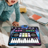 Maxbell Kids DJ Mixer Toy Versatile Educational Piano Mat for Birthday Gift