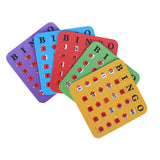 Maxbell 5 Pieces Bingo Game Cards Large Print Bingo Cardboard for Large Group Adults